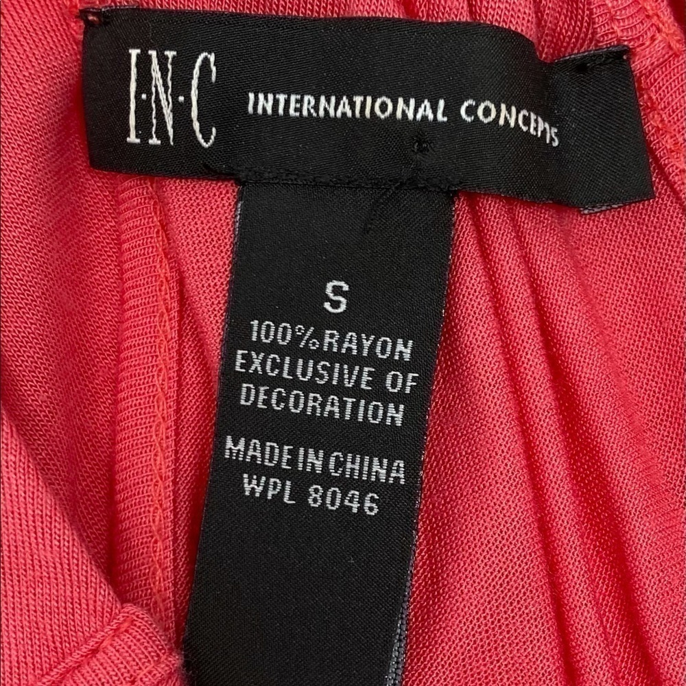I.N.C. Sleeveless Top Blouse Coral Size Small - Picture 6 of 7